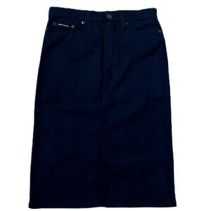 DOLCE & GABBANA D&G BLACK JEAN FITTED PENCIL SKIRT SIZE 26/40 (4 US)